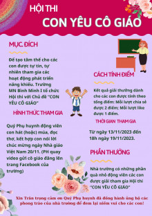 Hội thi Con yêu cô giáo