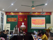 Hội nghị đối thoại giữa Hiệu trưởng và CBGVNV, CMHS