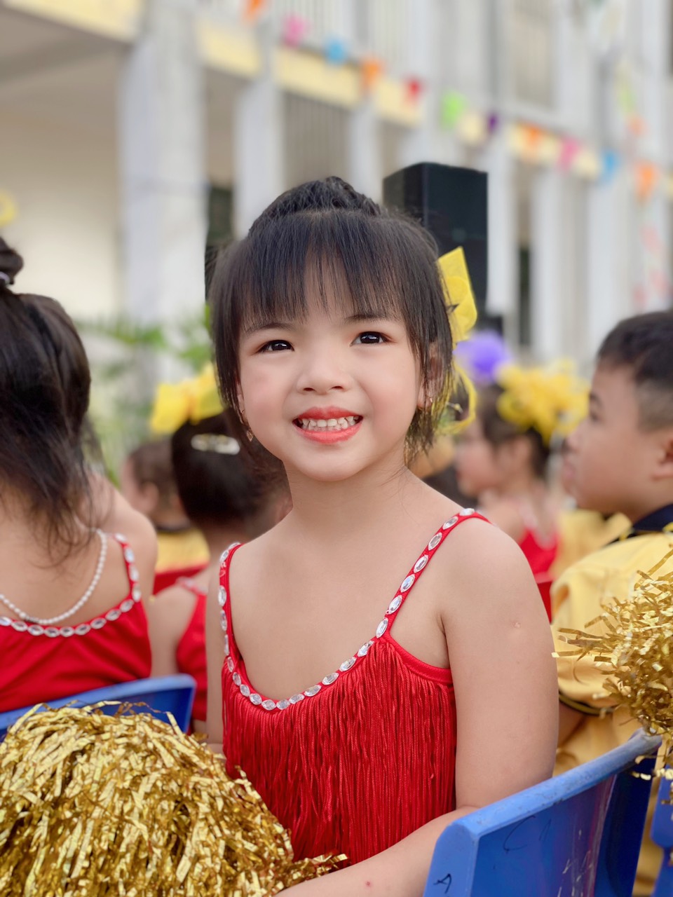 Các con trường Mầm non Bình Minh I chào đón năm học mới